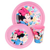 Minnie Mouse - Sada nádobí (talíř, miska, hrnek 260 ml) (růžová)