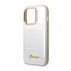 Guess Kroko Kollektion - iPhone 14 Pro Max Tasche (silber)