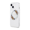 Guess IML Flowers Wreath MagSafe - iPhone 15 Case (Transparent)