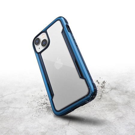 X-Doria Raptic Shield - Aluminiumgehäuse iPhone 14 (Falltest 3m) (Marineblau)