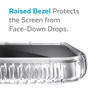 Speck Presidio Perfect-Clear avec Grips + MagSafe - Coque pour iPhone 13 Pro avec revêtement MICROBAN (transparent)