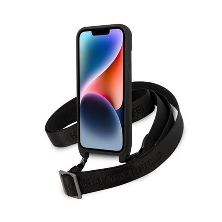 Karl Lagerfeld NFT Monogram Ikonik Patch - pouzdro pro iPhone 14 (černé)