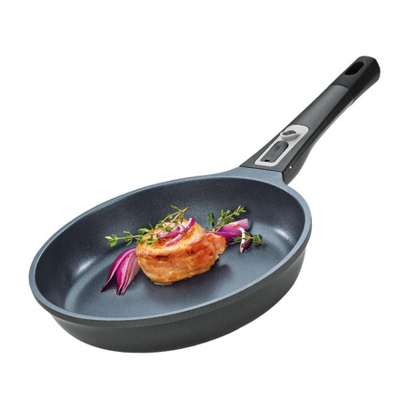 Küchenprofi Milano - Poêle à frire antiadhésive en aluminium avec poignée amovible, diamètre 24 cm