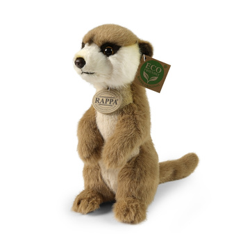 Rappa - Plush realistic meerkat mascot standing 23 cm Eco-Friendly Soft Collection