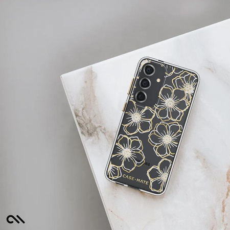 Case-Mate Floral Gems - Schutzhülle für Samsung Galaxy S24 (Gold)