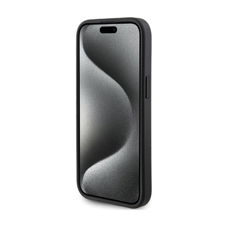 Guess 4G Triangle Metal Logo - iPhone 15 Plus Tasche (schwarz)