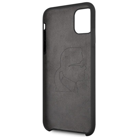 Karl Lagerfeld Fullbody Silicone Iconic - iPhone 11 Pro Max Case (Black)