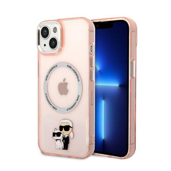 Karl Lagerfeld IML NFT Karl & Choupette MagSafe - Case for iPhone 14 (Pink)