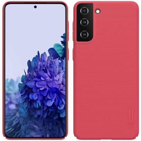 Nillkin Super Frosted Shield - Étui Samsung Galaxy S21+ (Rouge vif)