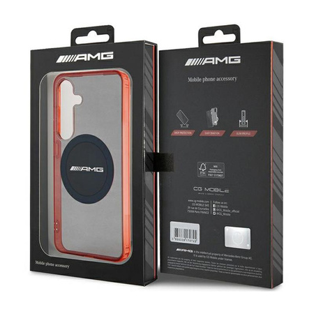 AMG Transparentes Bicolor MagSafe - Samsung Galaxy S24 Gehäuse (schwarz)