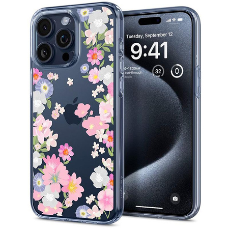 Spigen Liquid Crystal - Coque pour iPhone 15 Pro (Blossom)