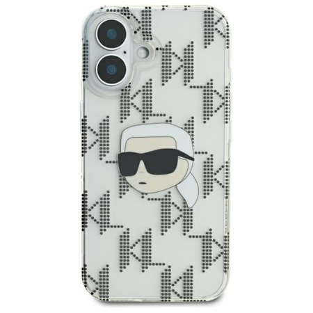 Karl Lagerfeld IML Karl Head Electroplated - Case for iPhone 16 (transparent)