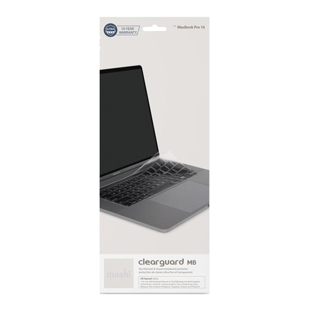 Moshi ClearGuard MB - Překrytí klávesnice MacBook Pro 16" / MacBook Pro 13" 2020 (rozložení EU)