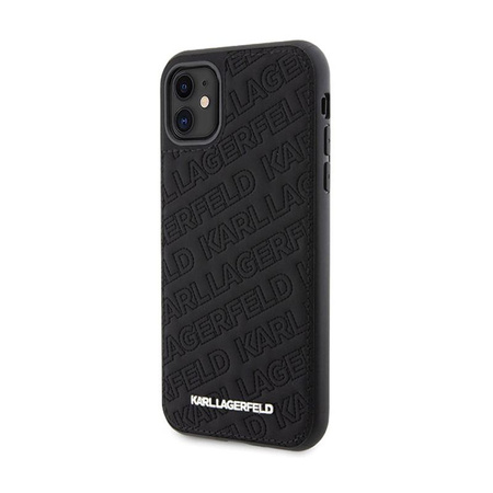 Karl Lagerfeld Quilted K Pattern - iPhone 11 Case (black)