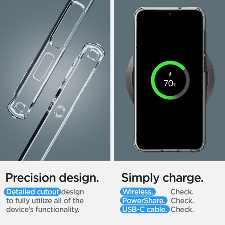 Spigen Liquid Crystal - Etui pour Samsung Galaxy S23+ (Transparent)