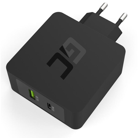Green Cell - Ładowarka USB-C 30W PD z portem USB QC3.0 i przewodem USB-C