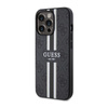 Guess 4G Printed Stripes MagSafe - Schutzhülle für iPhone 13 Pro (Schwarz)
