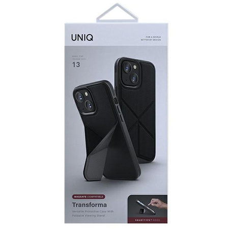 UNIQ Transforma MagSafe - iPhone 13 tok (fekete)