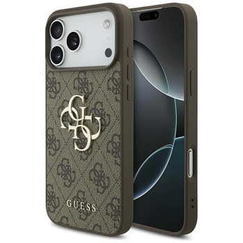 ETUI DO IPHONE 17 PRO MAX GUESS BRĄZOWE ELEGANCKIE MODNE CASE PLECKI