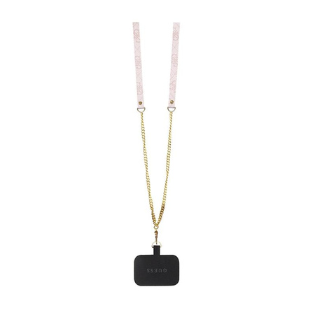 Guess Crossbody 4G Metal Logo - iPhone 15 Case (pink)