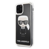 Karl Lagerfeld Iconic Glitter - Coque iPhone 11 Pro Max (Noir)