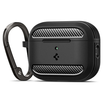 ETUI DO AIRPODS PRO 3 SPIGEN RUGGED ARMOR ORYGINALNE CZARNE NA SŁUCHAWKI