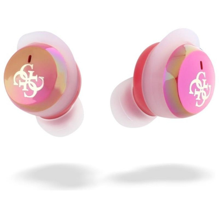 Guess 4G Printed Logo - Bluetooth TWS Kopfhörer + Ladecase (Fuchsia)