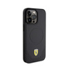 Étui Ferrari Carbon Metal Logo MagSafe - iPhone 15 Pro Max (noir)