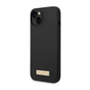 Guess Silikon-Logo-Platte MagSafe - iPhone 14 Tasche (schwarz)