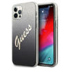 Guess Glitter Gradient Script - Coque iPhone 12 Pro Max (noir)