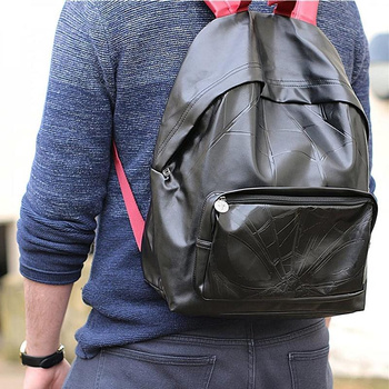 Spiderman - Öko-Leder-Rucksack (schwarz)