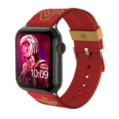 DC Comics - Pánt Apple Watch-hoz 38/40/41/42/44/45/49 mm (Wonder Woman 1984: Crimson Armor)