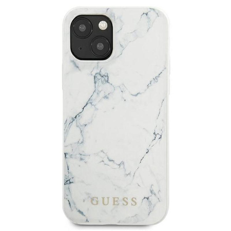 Guess Marble - iPhone 13 tok (fehér)