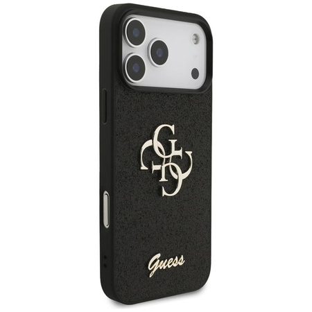 Guess Fixed Glitter Big 4G - Case for iPhone 17 Pro Max (black)