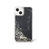 Guess Liquid Glitter Marble - Schutzhülle für iPhone 14 (Schwarz)