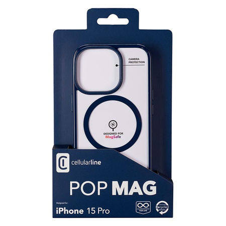 Cellularline Pop Mag - iPhone 15 Pro MagSafe Case (blue)