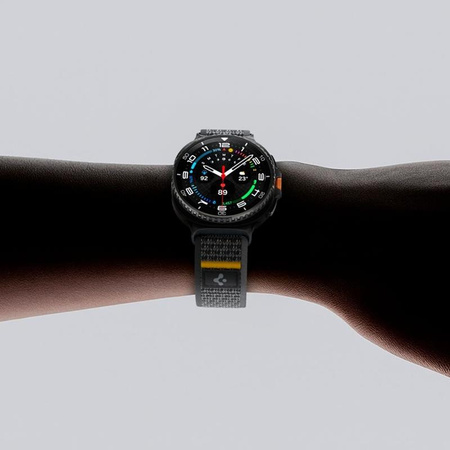CZARNY PASEK SPIGEN DO GALAXY WATCH 8 | 8 Classic 40 | 44 | 46, Oddychający