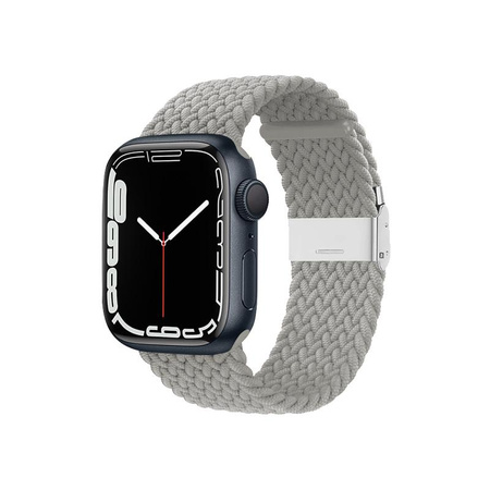 Crong Wave Band – Braided Apple Watch Band 38/40/41/42mm (Light Gray)