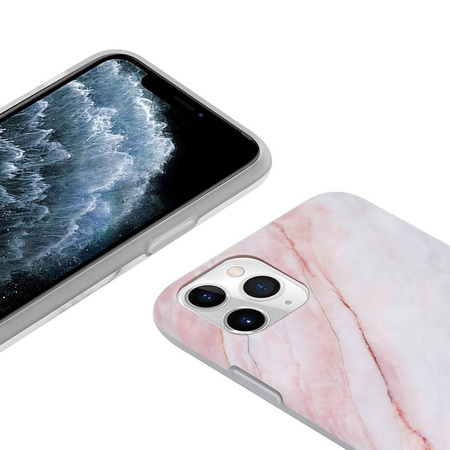 Crong márványtok – iPhone 11 Pro tok (rózsaszín)