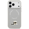 Karl Lagerfeld Karl & Choupette Pins MagSafe - Pouzdro pro iPhone 17 Pro Max (šedé)