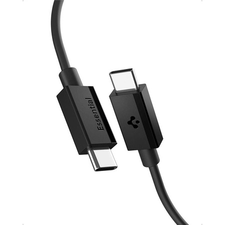 Spigen EB6020CC Essential – USB-C-zu-USB-C-Kabel PD 60W 2m (Schwarz)