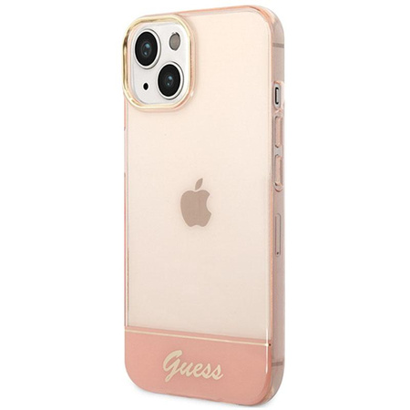 Guess Translucent - iPhone 14 Tasche (rosa)