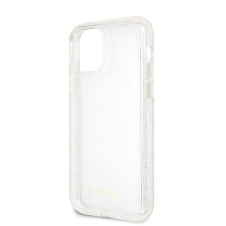 Guess Glitter Case - Etui iPhone 11 (Silver)