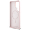 Karl Lagerfeld Silikon Doppelköpfe und Kreis MagSafe - Samsung Galaxy S25 Ultra Case (rosa)