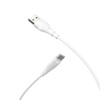 Borofone - Câble USB-A vers USB-C, 2 m (blanc)