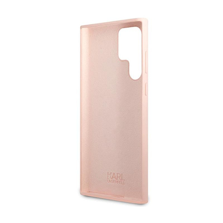 Karl Lagerfeld Silicone Choupette - Hülle für Samsung Galaxy S24 Ultra (Rosa)