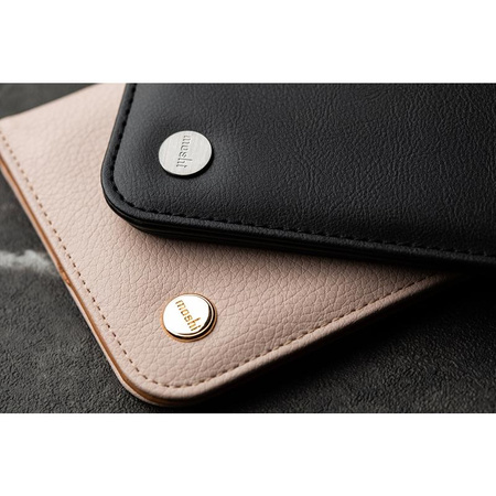 Moshi Overture - 3-in-1 iPhone 13 Pro Max Flip Case (antibakterielles NanoShield™) (Jet Black)