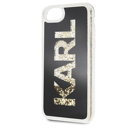 Karl Lagerfeld Logo Karl - Case iPhone SE 2020 / 8 / 7 (Gold Glitter)