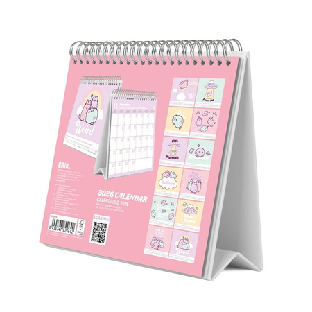 Pusheen - Asztali naptár 2026 17x20 cm