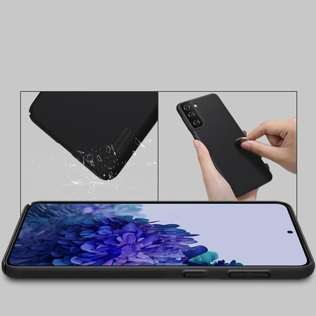 Nillkin Super Frosted Shield - Étui Samsung Galaxy S21+ (Rouge vif)